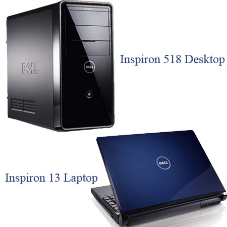 Inspiron 13 laptop and 518 desktop