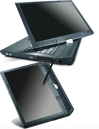 Gateway E-295C Tablet PC Gateway has updated its 14-inch professional 