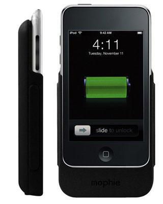If you own an iPod Touch 2G, then have a look at the new mophie Juice Pack 