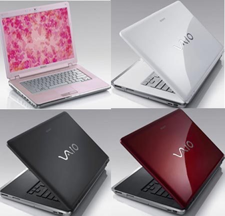 Notebook Computer on The Specifications Of The Sony Vaio Cr Notebook Pc Include