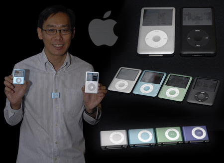 EY Yeo, Sr. Marketing Manager, Apple Asia Pacific with the new iPods