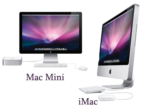 Apple iMac and Mac Mini Desktops