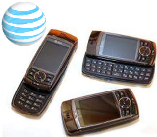 Pantech Duo phone and AT&T logo