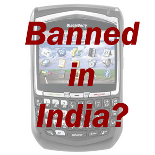 BlackBerry banned in India