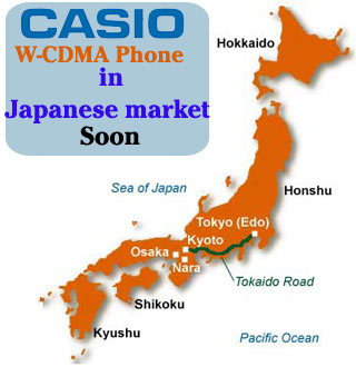 Casio and Japan Map