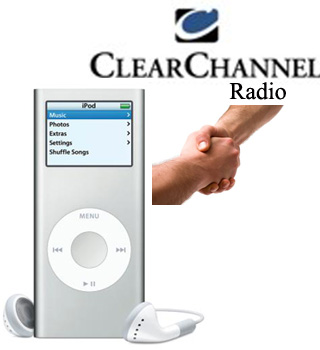 Clear Channel Logo and iPod