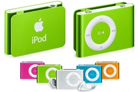 Coloured iPod Shuffles by Apple