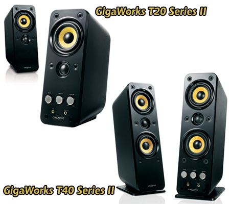 Creative GigaWorks T40 and T20 Speakers