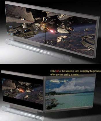 Double-Sided Transforming LCD Monitor