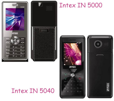 Intex IN 5000 and IN 5040 Phones