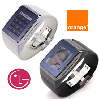 LG G910 Touch Watch Phone and Orange