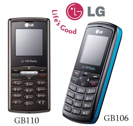 LG GB110 and GB106 Phones