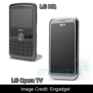 LG Opera TV and GW600 HQ Phones