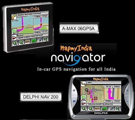 MapmyIndia Delphi NAV 200 and AMAX 06GP5A Navigation units