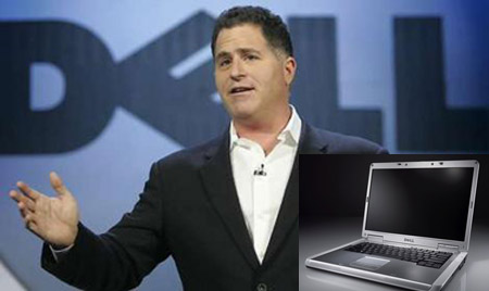 Michael Dell and 1501 laptop
