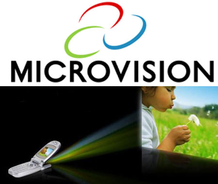Microvision Logo and PicoP Projector