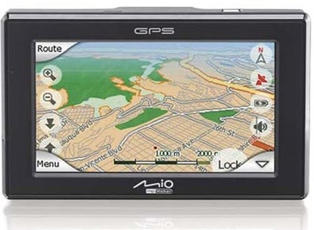 Mio DigiWalker C320 Portable GPS Navigation Device