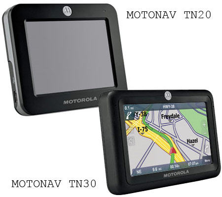 MOTONAV TN20 and TN30 GPS Systems