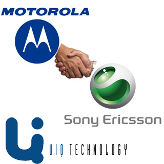 Motorola Sony Ericsson and UIQ logo