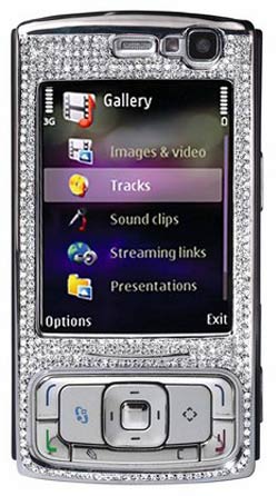 Nokia N95 Wrapped in Diamonds