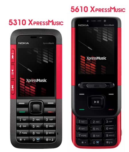 Nokia 5610 XpressMusic and the Nokia 5310 XpressMusic Phones