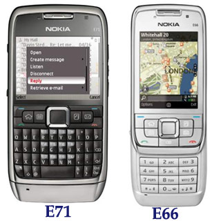 Nokia E71 and E66