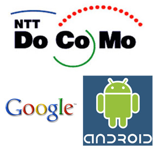 NTT DoCoMo and Google with Android logo