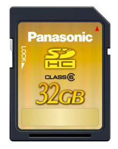 Panasonic 32 GB SDHC Memory Card
