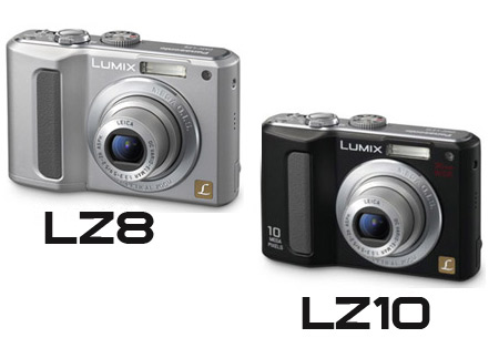 Panasonic LZ10 and LZ8 Digital Cameras