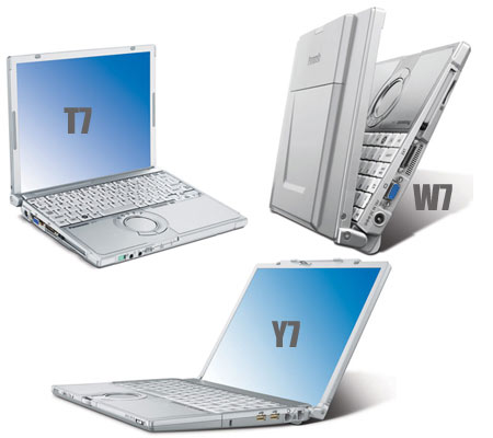 Panasonic W7, T7 and Y7 Toughbooks