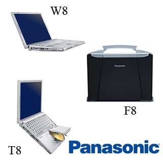 Panasonic F8, T8 and W8 Notebooks