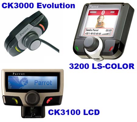 Parrot CK3000 Evolution, CK3100 LCD and 3200 LS-COLOR