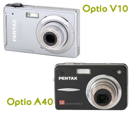 Pentax Optio A40 and V10 Digi Cam
