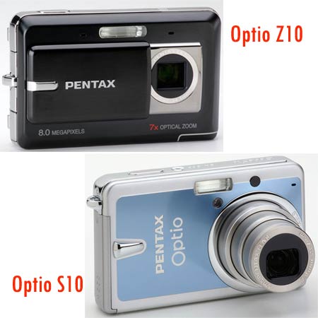 Pentax Optio Z10 and S10 Digital Cameras