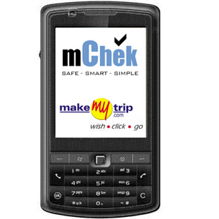 MakeMyTrip and mCheck logo