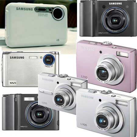 Samsung i8, NV4, NV30, NV24HD, L100, L110 and L210