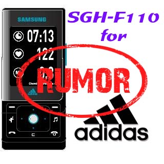 Samsung SGH-F110 and Adidas logo