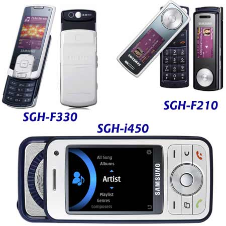 Samsung SGH-i450, SGH-F330 and SGH-F210