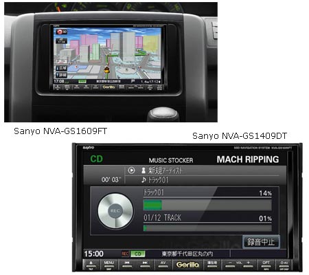 Sanyo in-dash Navigation Systems