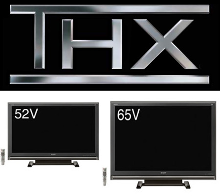 Sharp AQUOS T-Series HDTVs THX logo