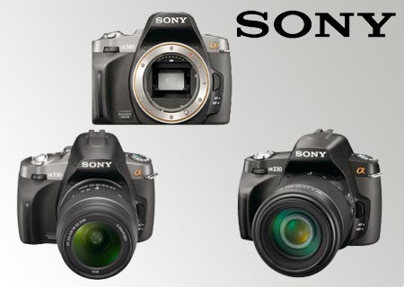 Sony A380, A330 and A230 DSLR Cameras