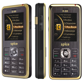 Spice D-88 Gold Handset