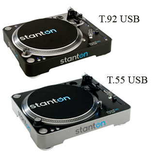 Stanton T.92 and T.55 USB Turntables