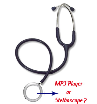 Stethoscope MP3 player