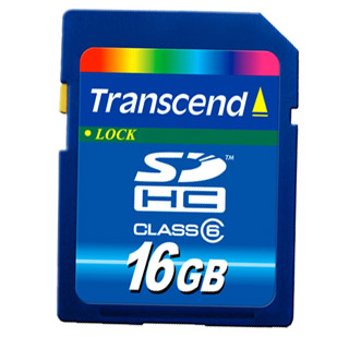 Transcend 16GB SDHC card