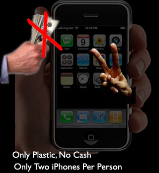 iPhone no cash, limit sales