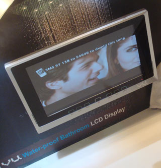 Vu Waterproof Bathroom LCD Display