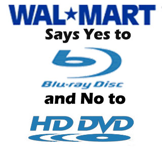 Wal-Mart and Blu-ray Logo