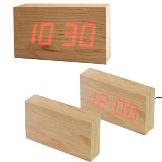 Wood LED Clock