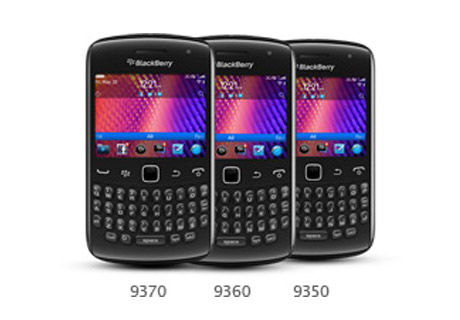 BlackBerry Curve 9350, 9360 and 9370